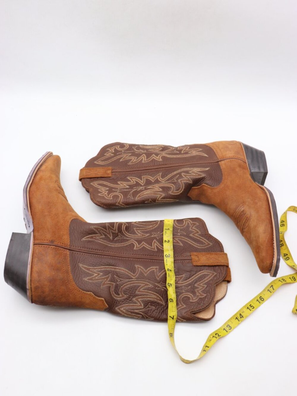 Twisted X Brown Suede Leather Western Boots Women's Size 8.5 B Cowgirl Pull On - Picture 8 of 9